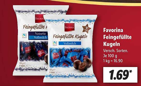 Favorina Feingefüllte Kugeln