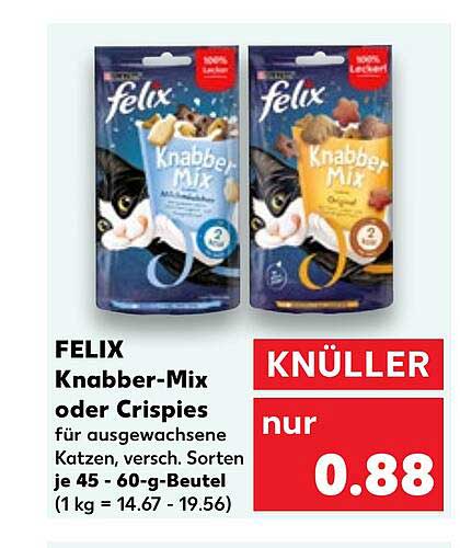 FELIX Knabber-Mix oder Crispies