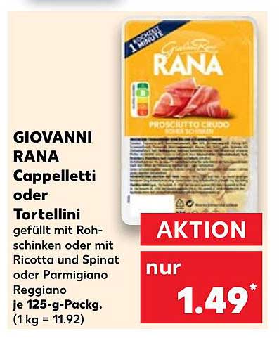 GIOVANNI RANA Cappelletti oder Tortellini