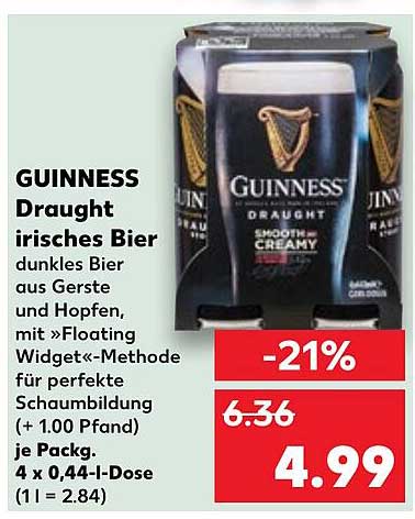 GUINNESS Draught irisches Bier