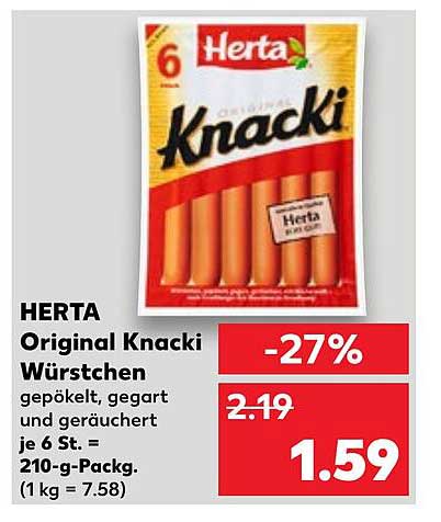 HERTA Original Knacki Würstchen