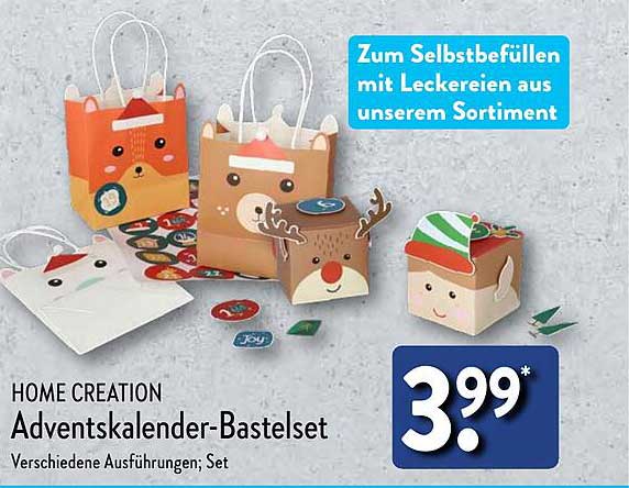 HOME CREATION Adventskalender-Bastelset