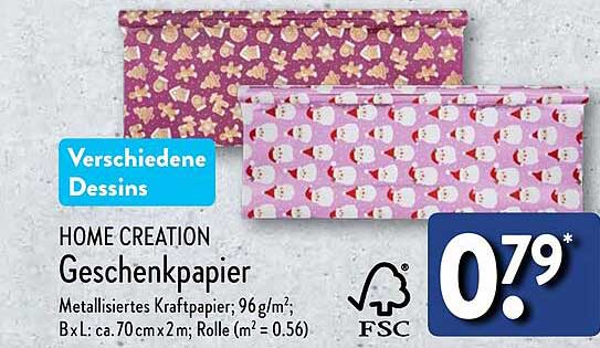 HOME CREATION Geschenkpapier