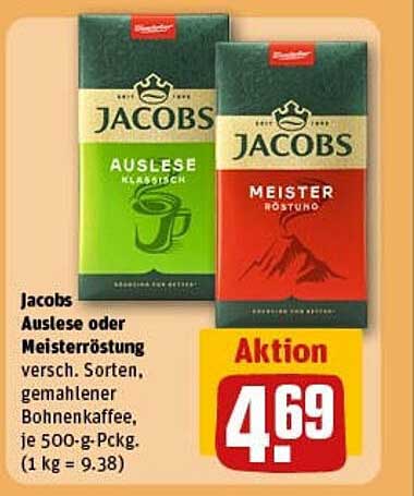 Jacobs Auslese oder Meisterröstung