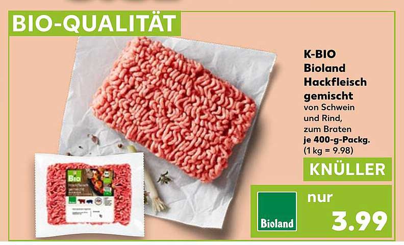 K-BIO Bioland Hackfleisch gemischt