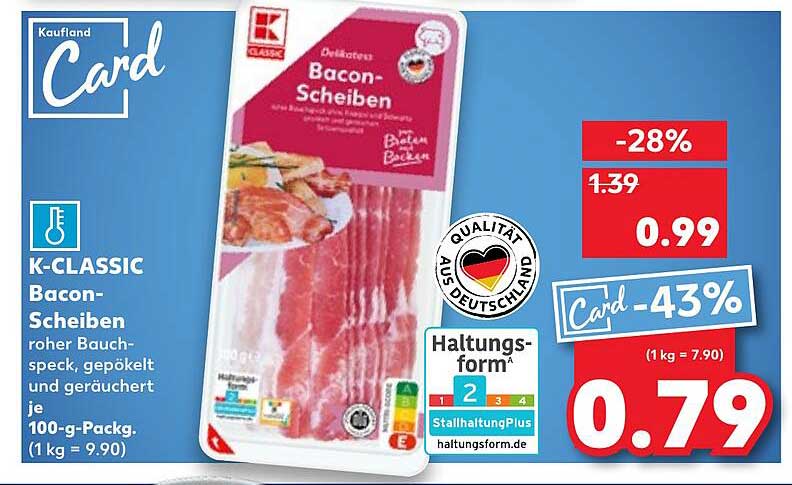 K-CLASSIC Bacon-Scheiben