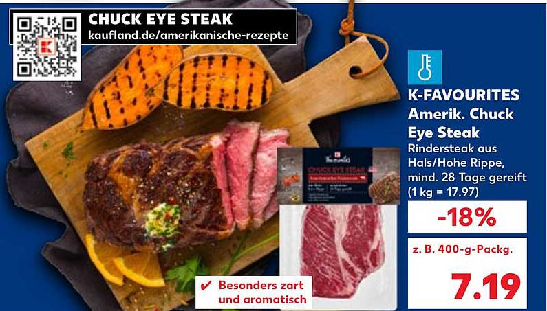 K-FAVOURITES Amer. Chuck Eye Steak