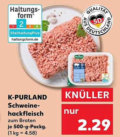 K-PURLAND Schweinehackfleisch