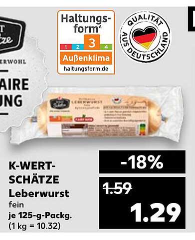 K-WERT-SCHÄTZE Leberwurst fein