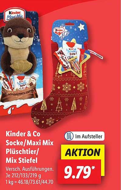 Kinder & Co Socke/Maxi Mix Plüschtier/Mix Stiefel