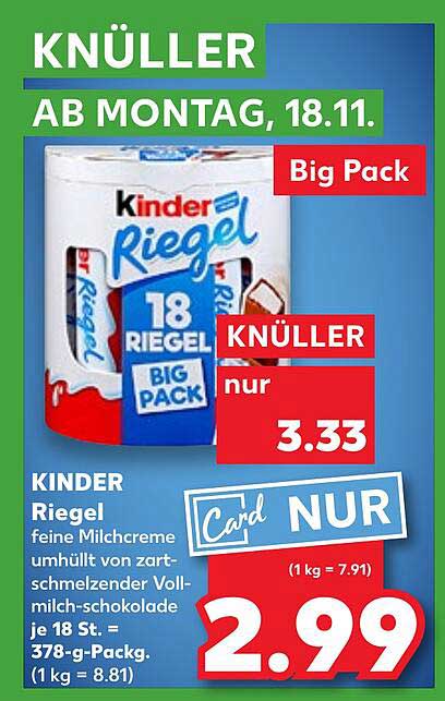 KINDER Riegel 18 RIEGEL Big Pack