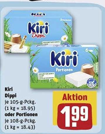 Kiri Dippi oder Portionen