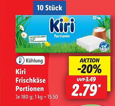 Kiri Frischkäse Portionen