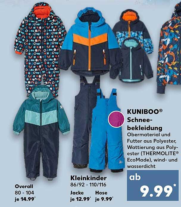 KUNIBOO® Schneebekleidung