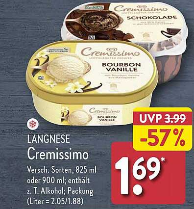 Langnese Cremissimo Bourbon Vanille