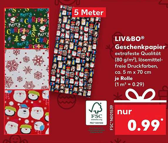 LIV&BO® Geschenkpapier