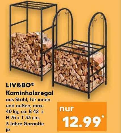 LIV&BO® Kaminholzregal