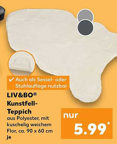 LIV&BO® Kunstfell-Teppich