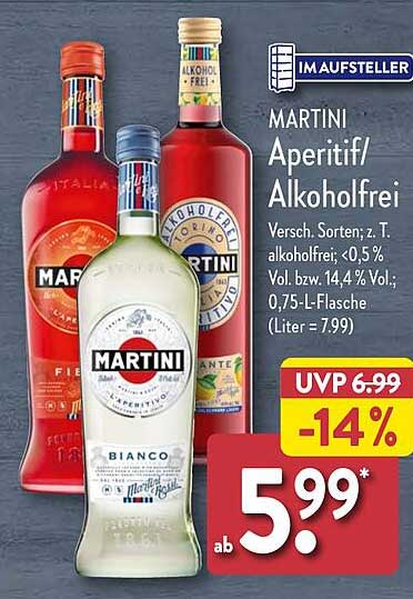 MARTINI Aperitif/Alkoholfrei