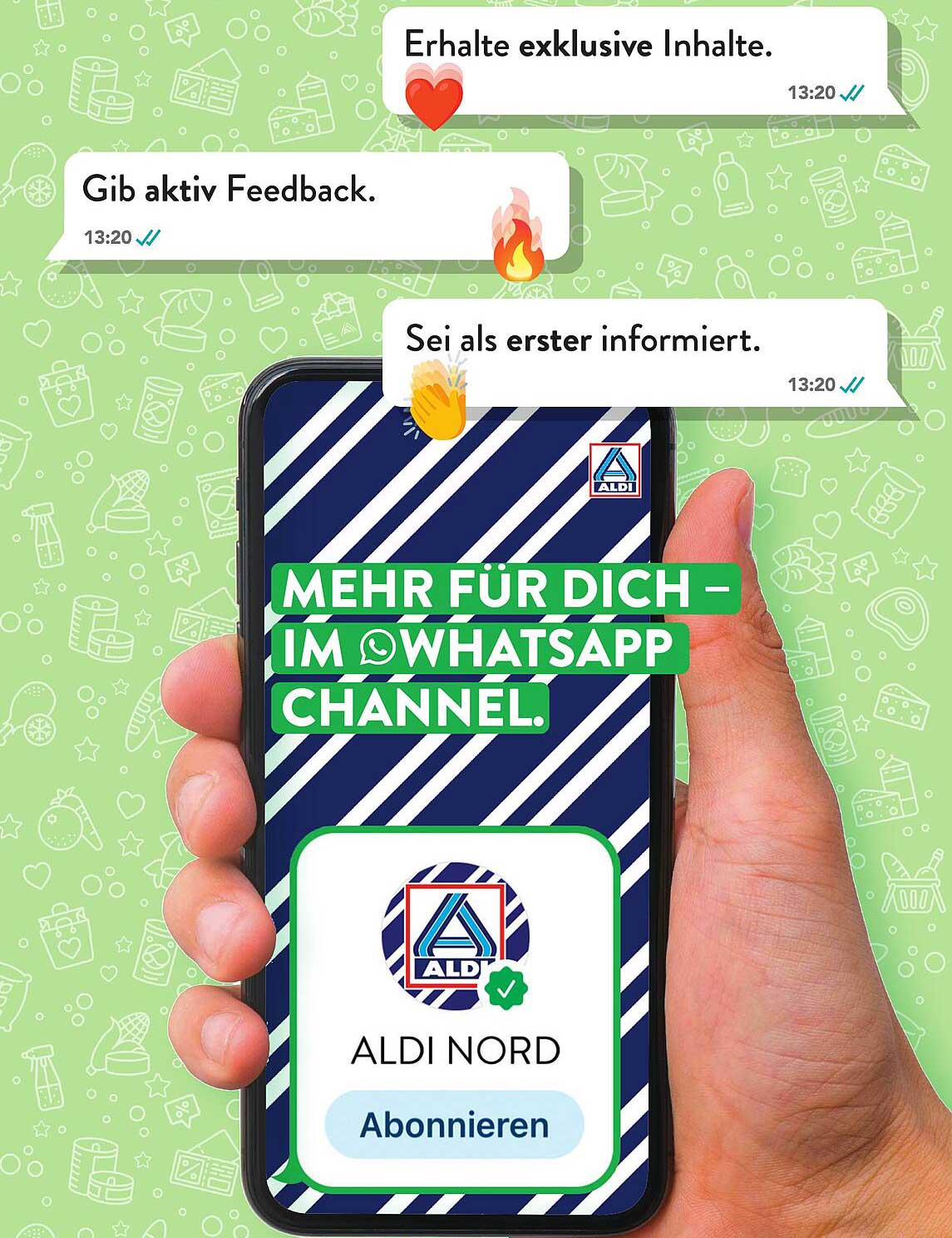 MEHR FÜR DICH – IM WHATSAPP CHANNEL.