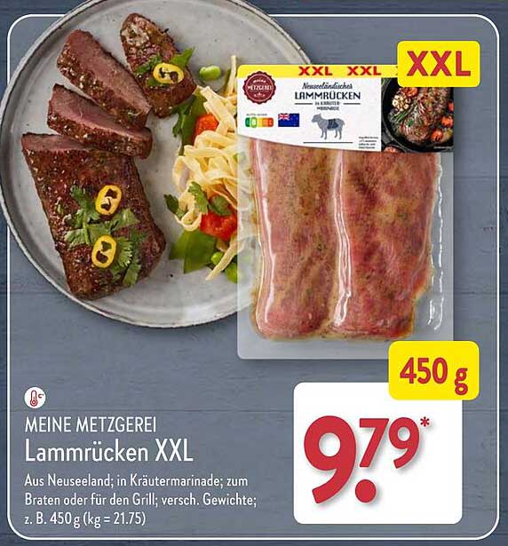 MEINE METZGERIE Lammrücken XXL