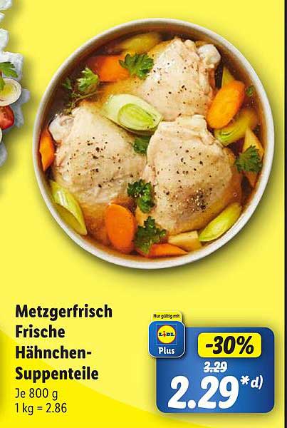 Metzgerfrisch Frische Hähnchen-Suppenteile