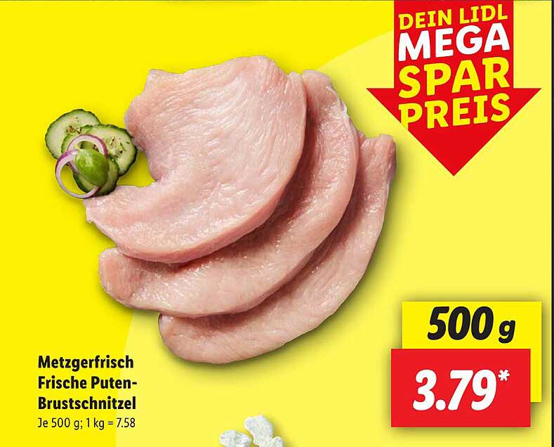 Metzgerfrisch Frische Puten-Brustschnitzel