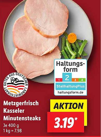 Metzgerfrisch Kasseler Minutensteaks