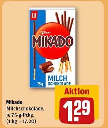 Mikado Milchschokolade