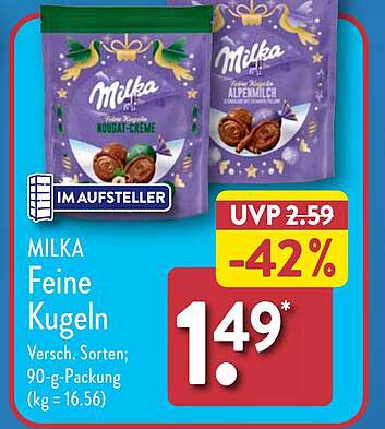 MILKA Feine Kugeln