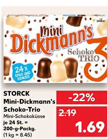 Mini-Dickmann's Schoko-Trio