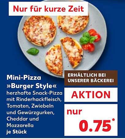 Mini-Pizza »Burger Style«