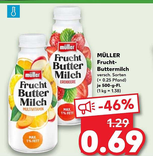 MÜLLER Frucht-Buttermilch