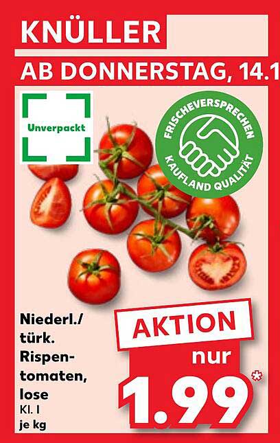 Niederl./türk. Rispen-Tomaten, lose