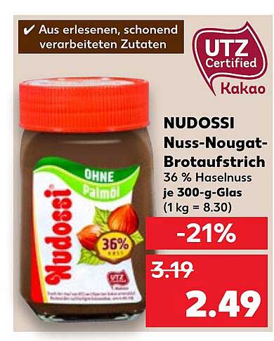 NUDOSSI Nuss-Nougat-Brotaufstrich