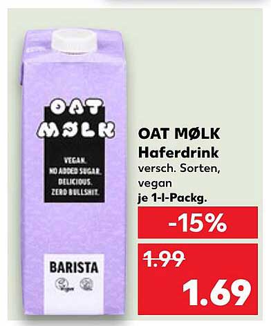 OAT MØLK Haferdrink