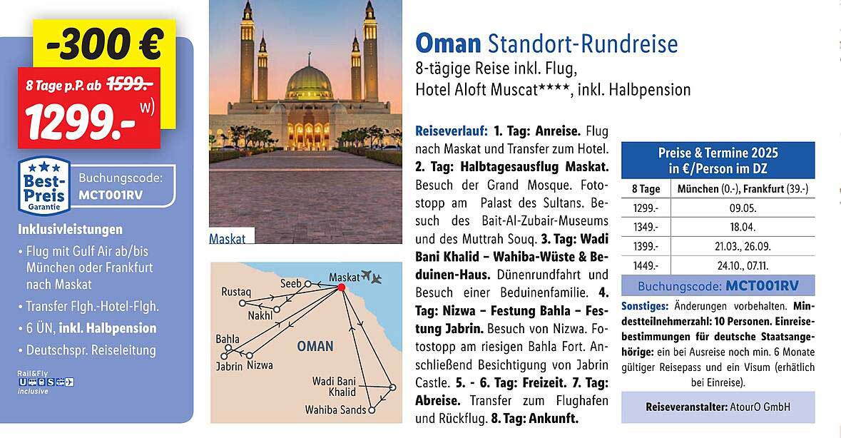 Oman Standort-Rundreise