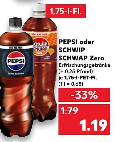 PEPSI oder SCHWIP SCHWAP Zero