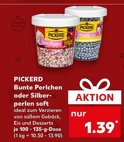 PICKERD Bunte Perlen oder Silberperlen soft