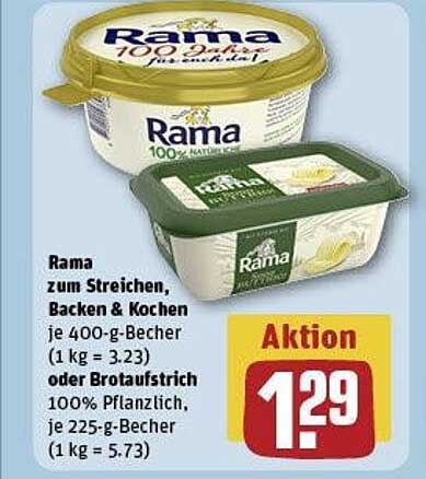 Rama zum Streichen, Backen & Kochen oder Brotaufstrich