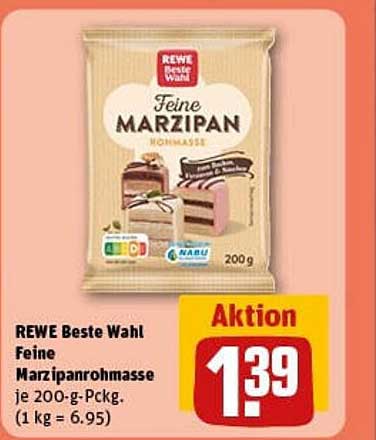 REWE Beste Wahl Feine Marzipanrohmasse