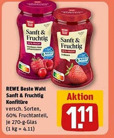 REWE Beste Wahl Sanft & Fruchtig Konfitüre