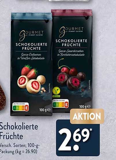 Schokolierte Früchte