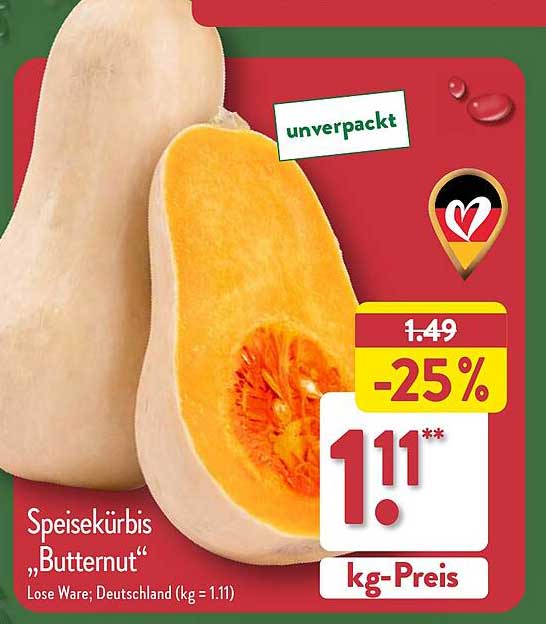 Speisekürbis „Butternut“