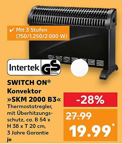 SWITCH ON® Konvektor »SKM 2000 B3«