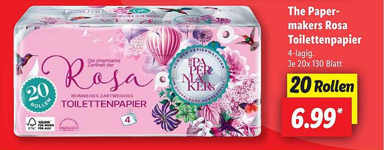 The Paper-makers Rosa Toilettenpapier