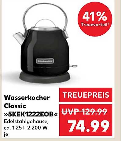 Wasserkocher Classic »5KEK1222EOB«