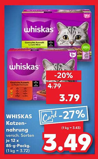 WHISKAS Katzennahrung