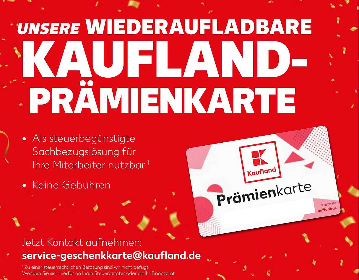 WIEDERAUFLADBARE KAUFLAND-PRÄMIENKARTE