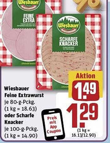 Wiesbauer Feine Extrawurst oder Scharfe Knacker